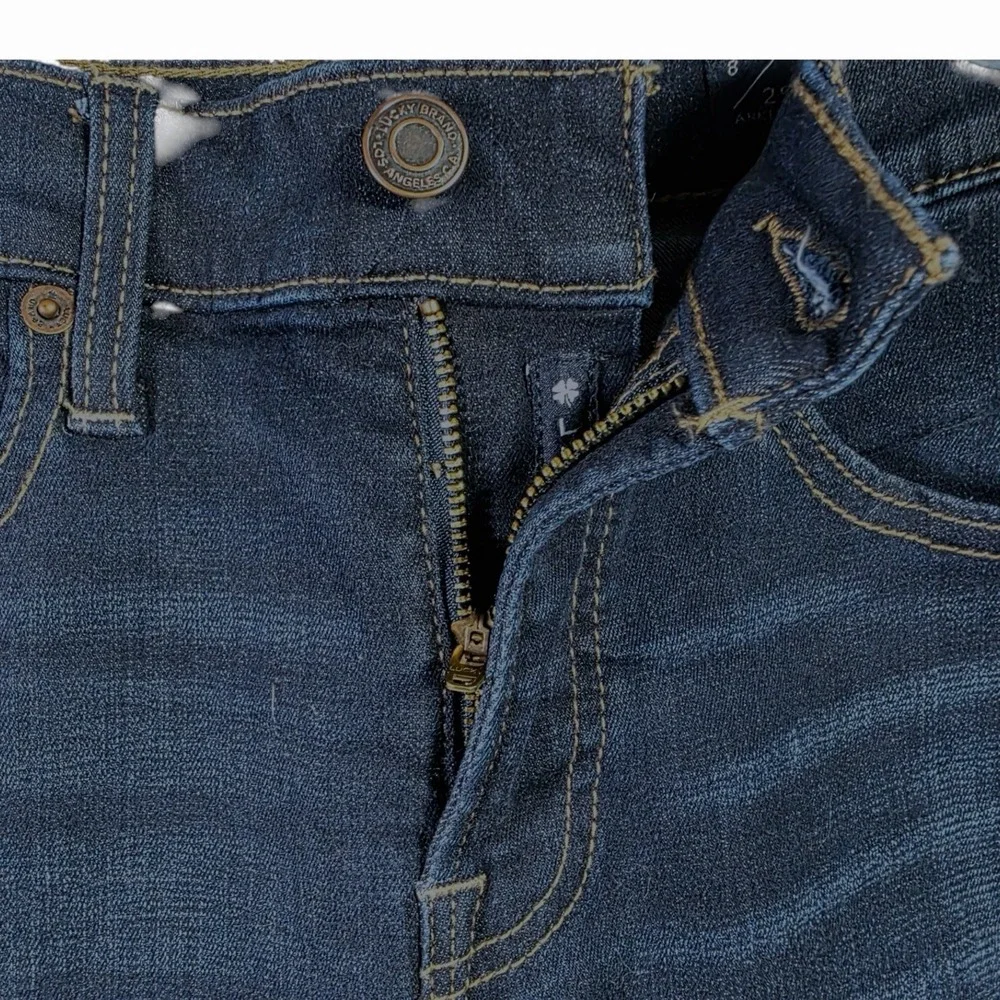 Lucky Brand Womens 8 29 Mid Rise Sweet Straight Jeans Dark Wash Denim